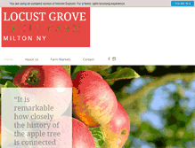 Tablet Screenshot of locustgrovefruitfarm.com